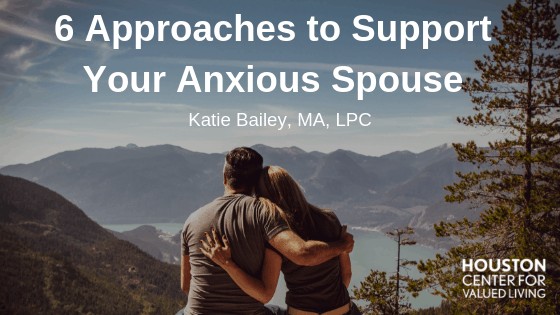 Photo of couple embracing to show how to help a spouse with anxiety. Anxiety Treatment in Houston, Texas 77006