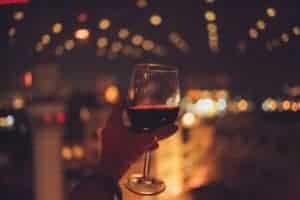 Photo of a glass of wine to show alcohol is not a cure for insomnia. Get help for insomnia in Houston, Texas 77006
