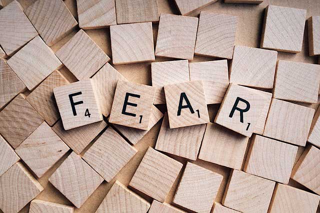 Image of blocks spelling the word fear to illustrate anxiety and panic attack treatment in Houston, TX 77006