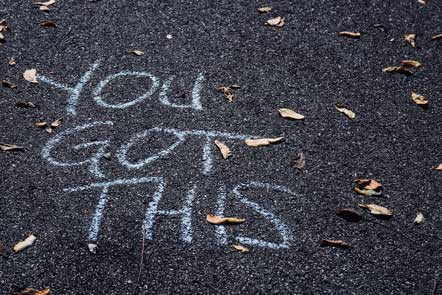 Photo with the words "you got this" to encourage therapy for panic attacks