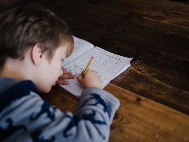 Photo of child studying. Child therapy Houston, Texas 77006